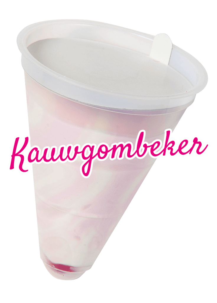 Kauwgombeker roomijs